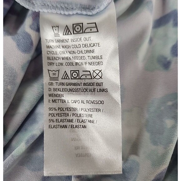 Jason Wu Blue and Purple Floral Print Midi Halter Neck Dress Size XL EUC - Picture 8 of 8